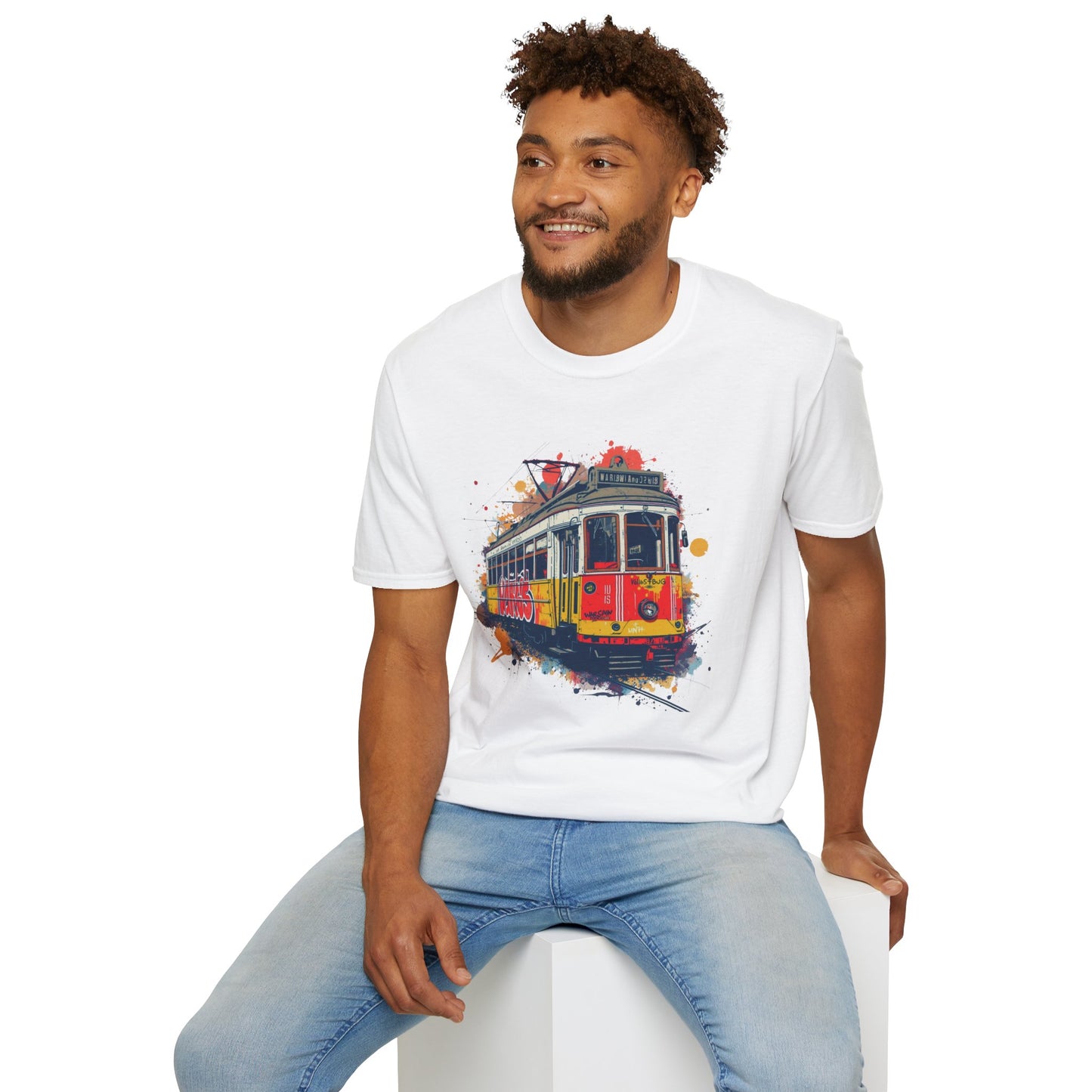 Graffiti Tram – Softstyle T-Shirt