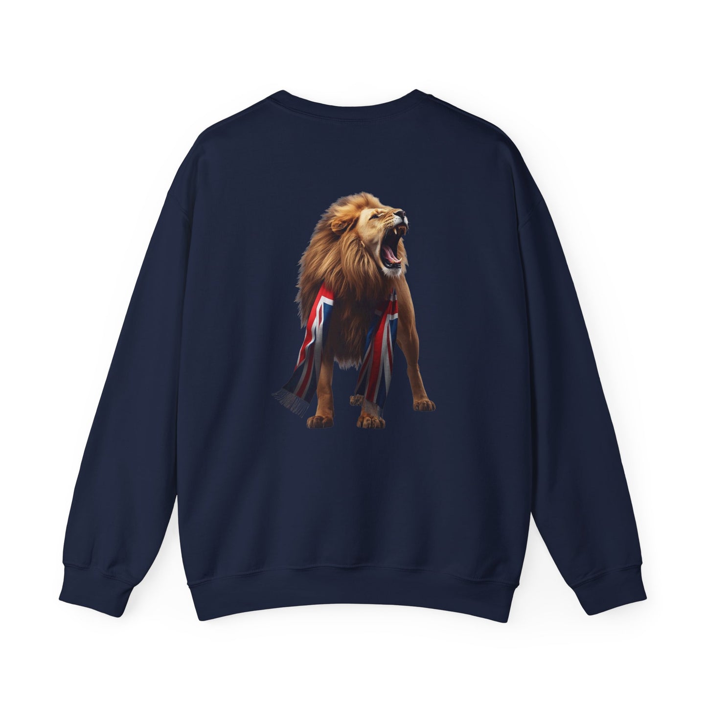 England Lion Sweatshirt – Bold Lion Graphic Unisex Heavy Blend™ Crewneck