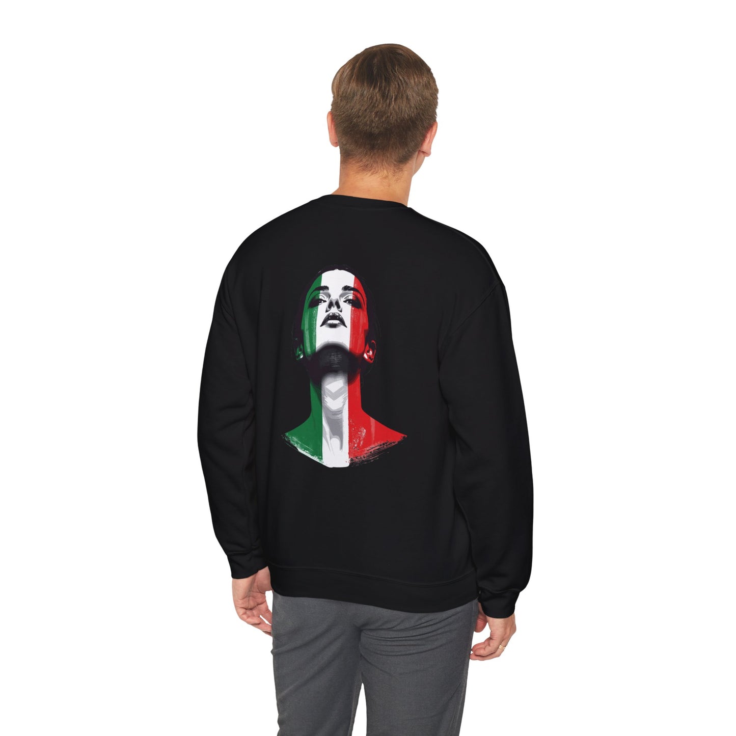Italian Face Paint Sweatshirt (F) – Heavy Blend™ Crewneck