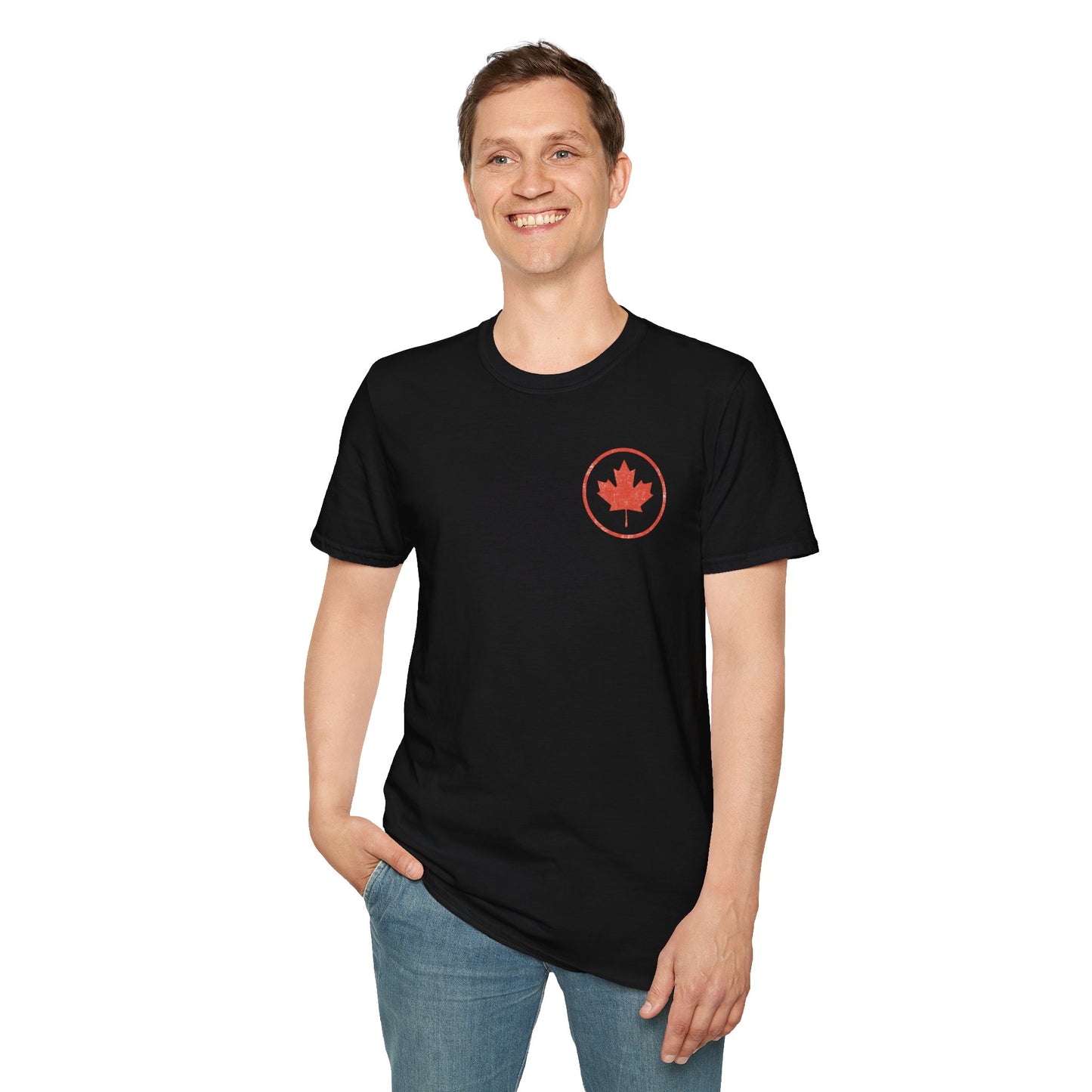 Canadian Maple Leaf - T-Shirt (Black/Navy)