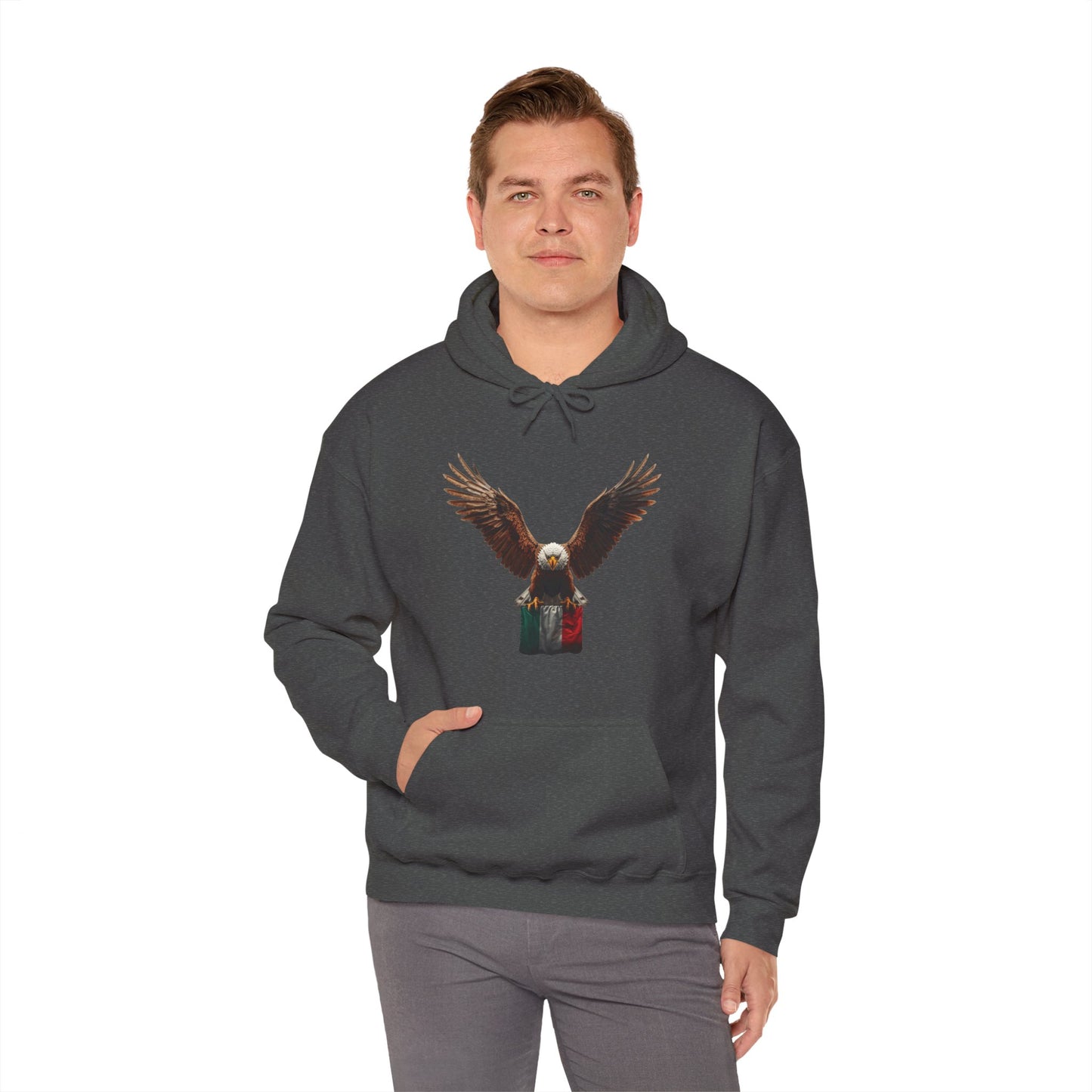 Italian Eagle Hoodie - Heavy Blend™ Hooded Sweatshirt