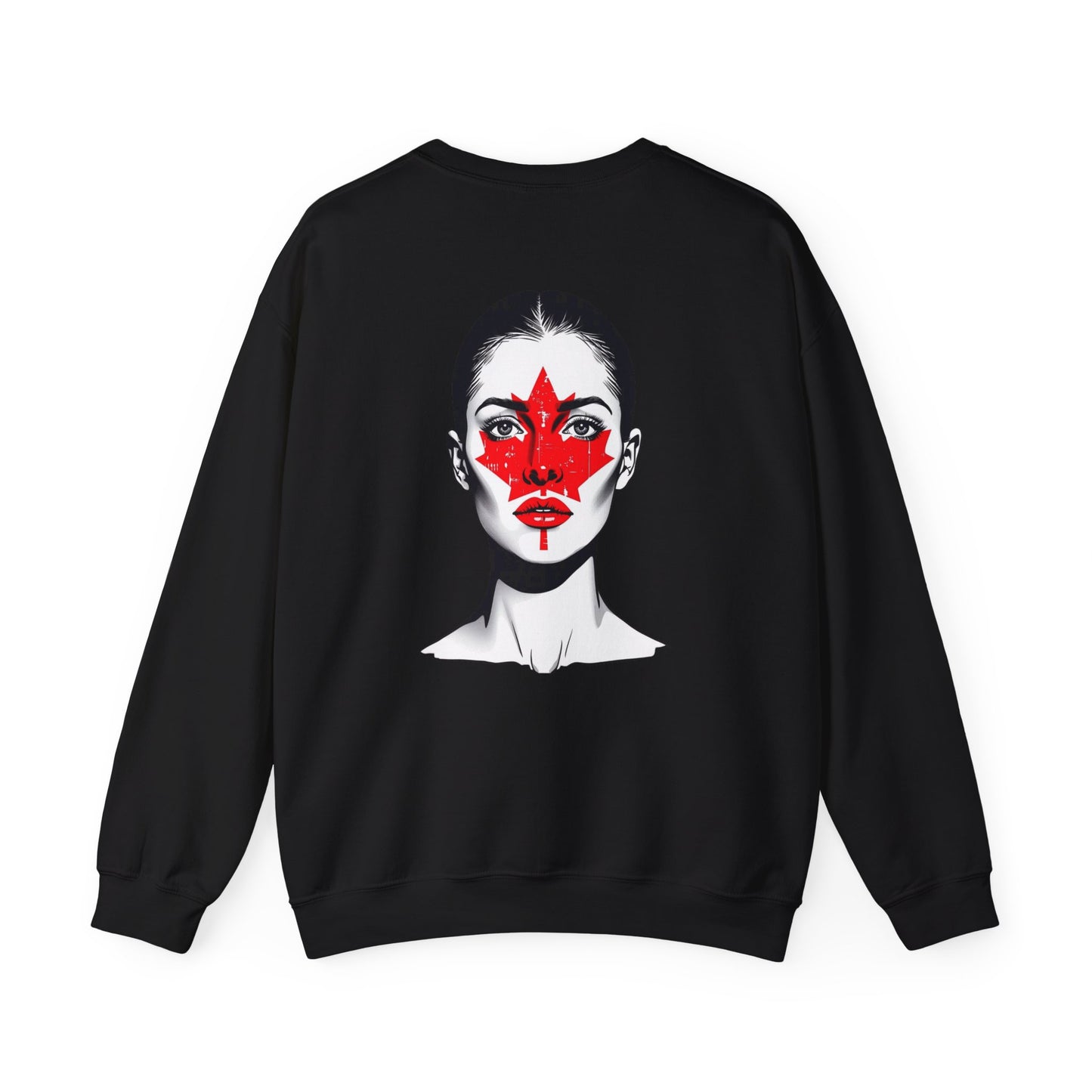 Canada Face Paint Sweatshirt (F) – Heavy Blend™ Crewneck