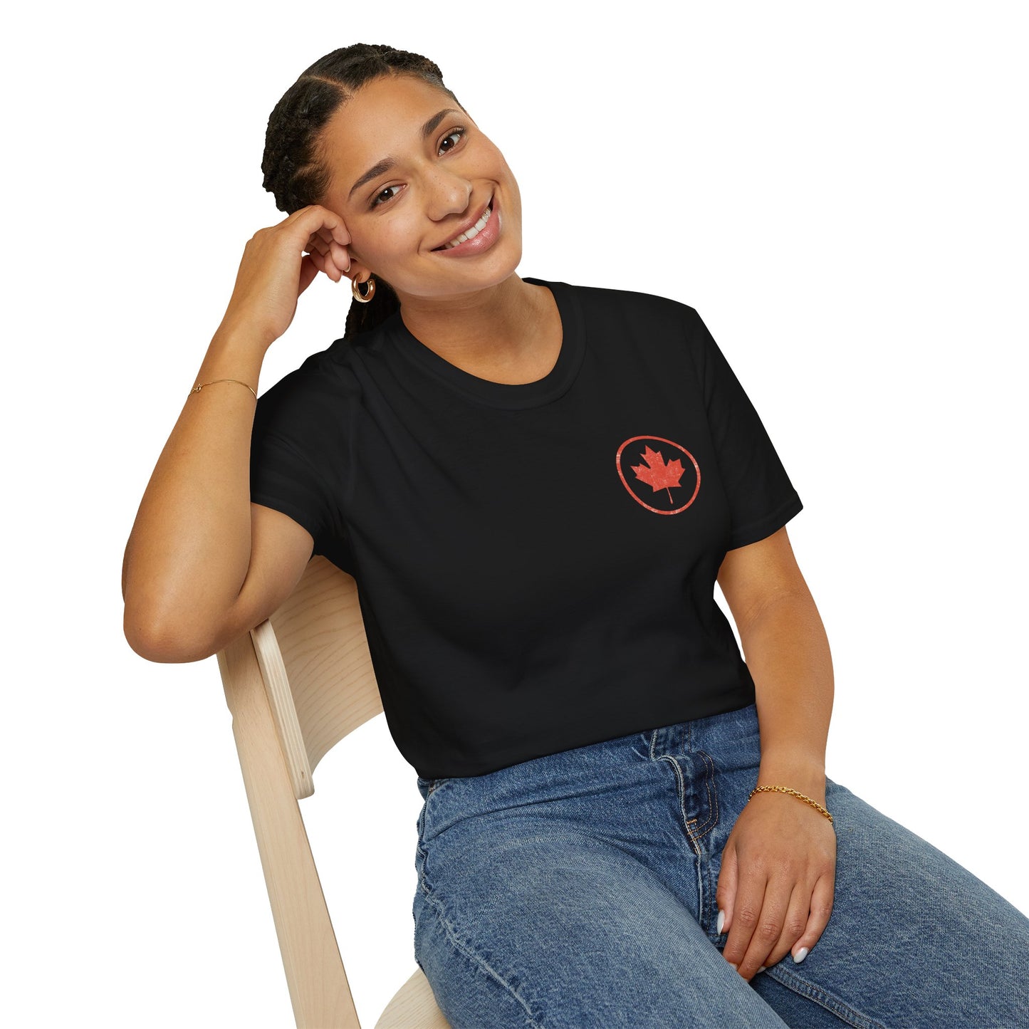 Canadian Maple Leaf - T-Shirt (Black/Navy)