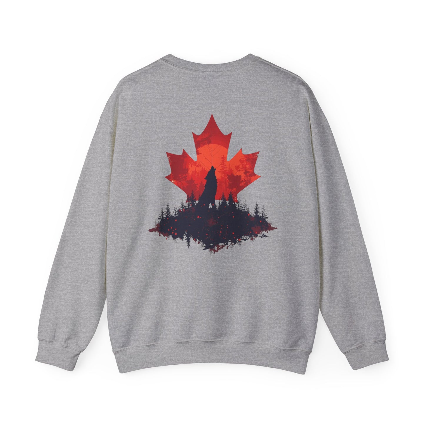 Canada Maple Wolf – Heavy Blend™ Crewneck Sweatshirt