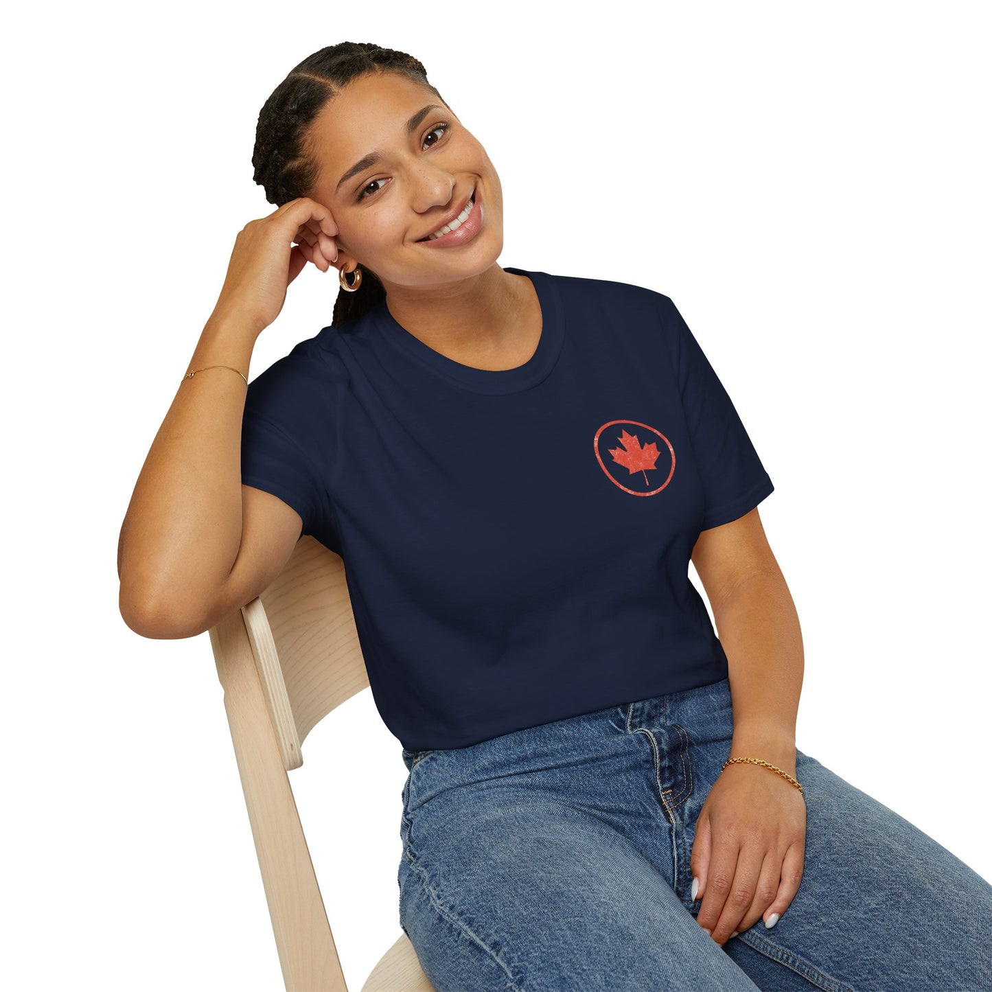 Canadian Maple Leaf - T-Shirt (Black/Navy)