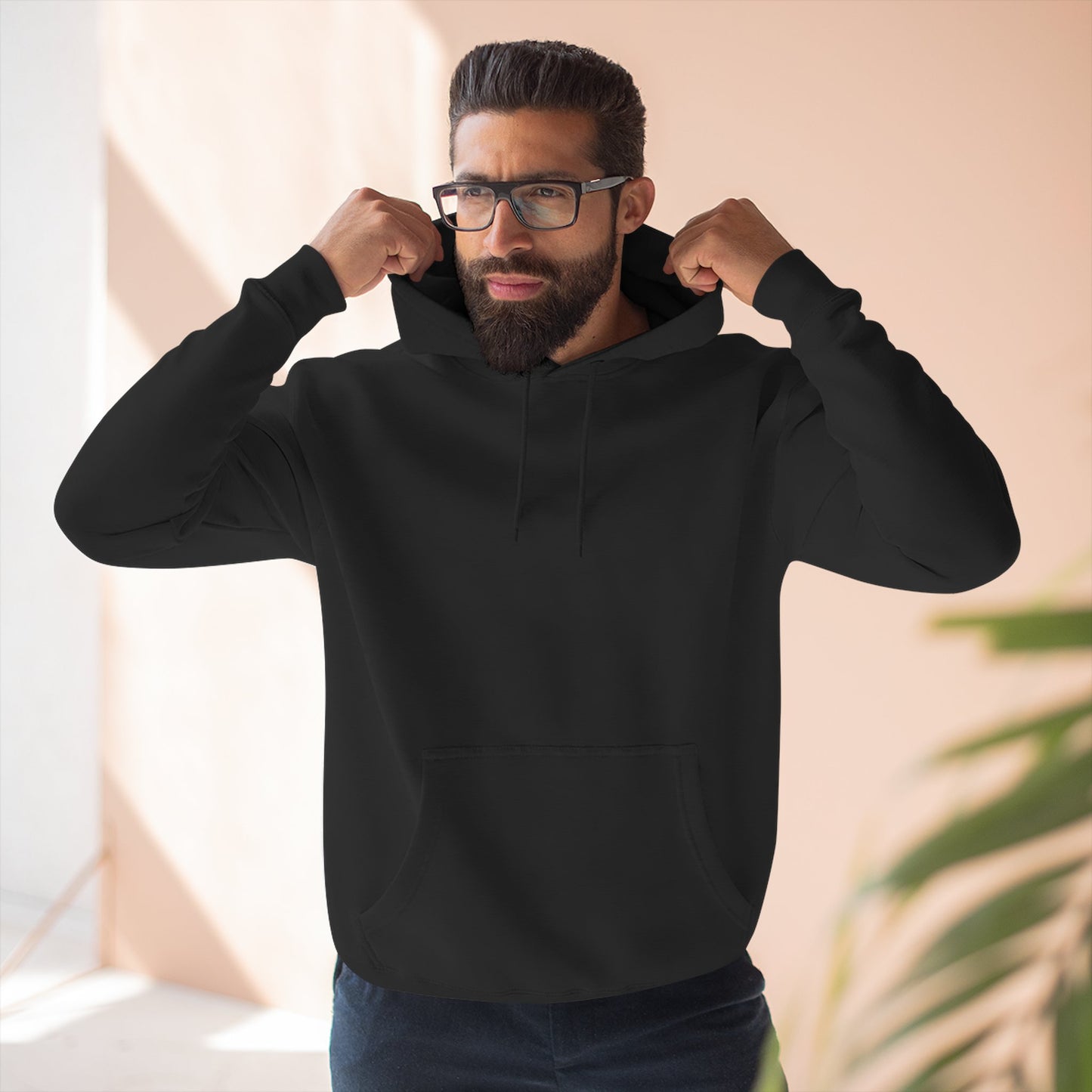 UK Face Paint 3-Panel Fleece Hoodie – Male Flag Design Unisex Pullover