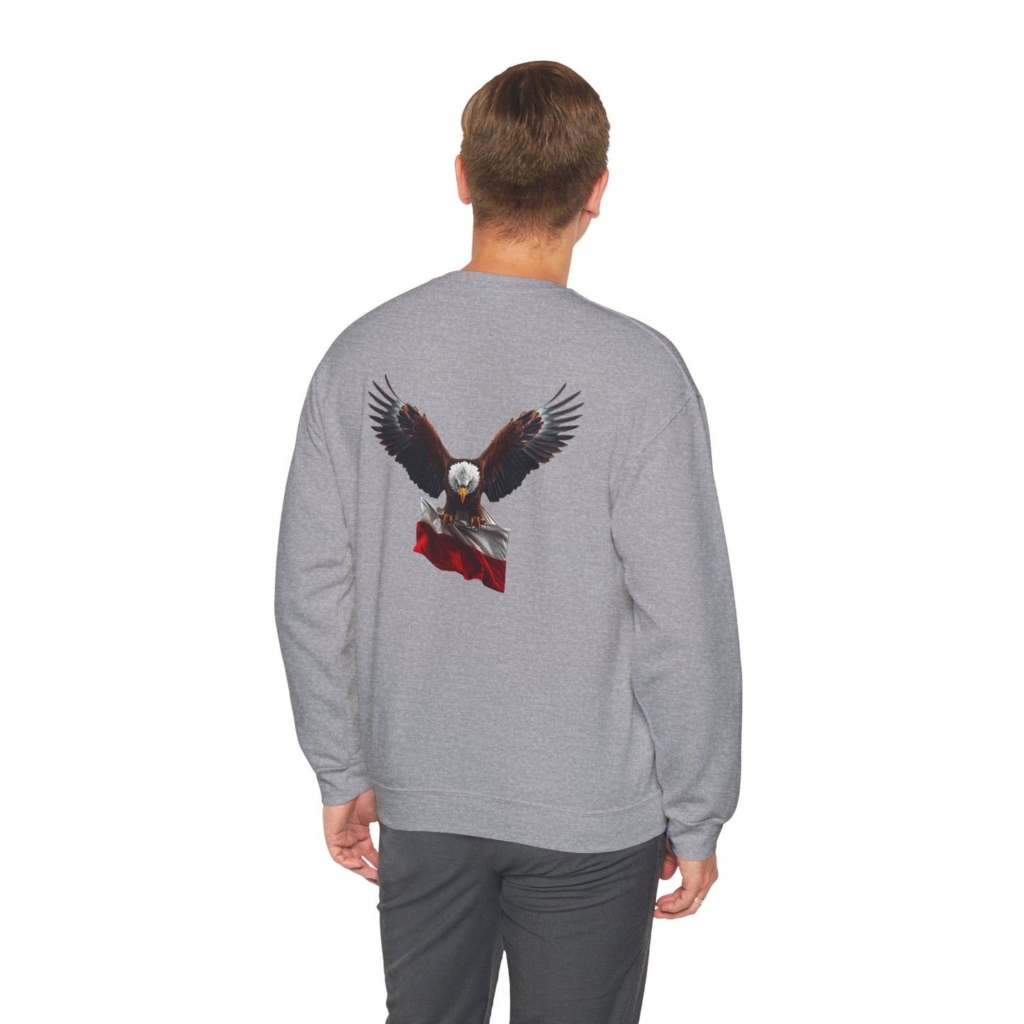 Poland Eagle Sweatshirt – Heavy Blend™ Crewneck with Flag Design