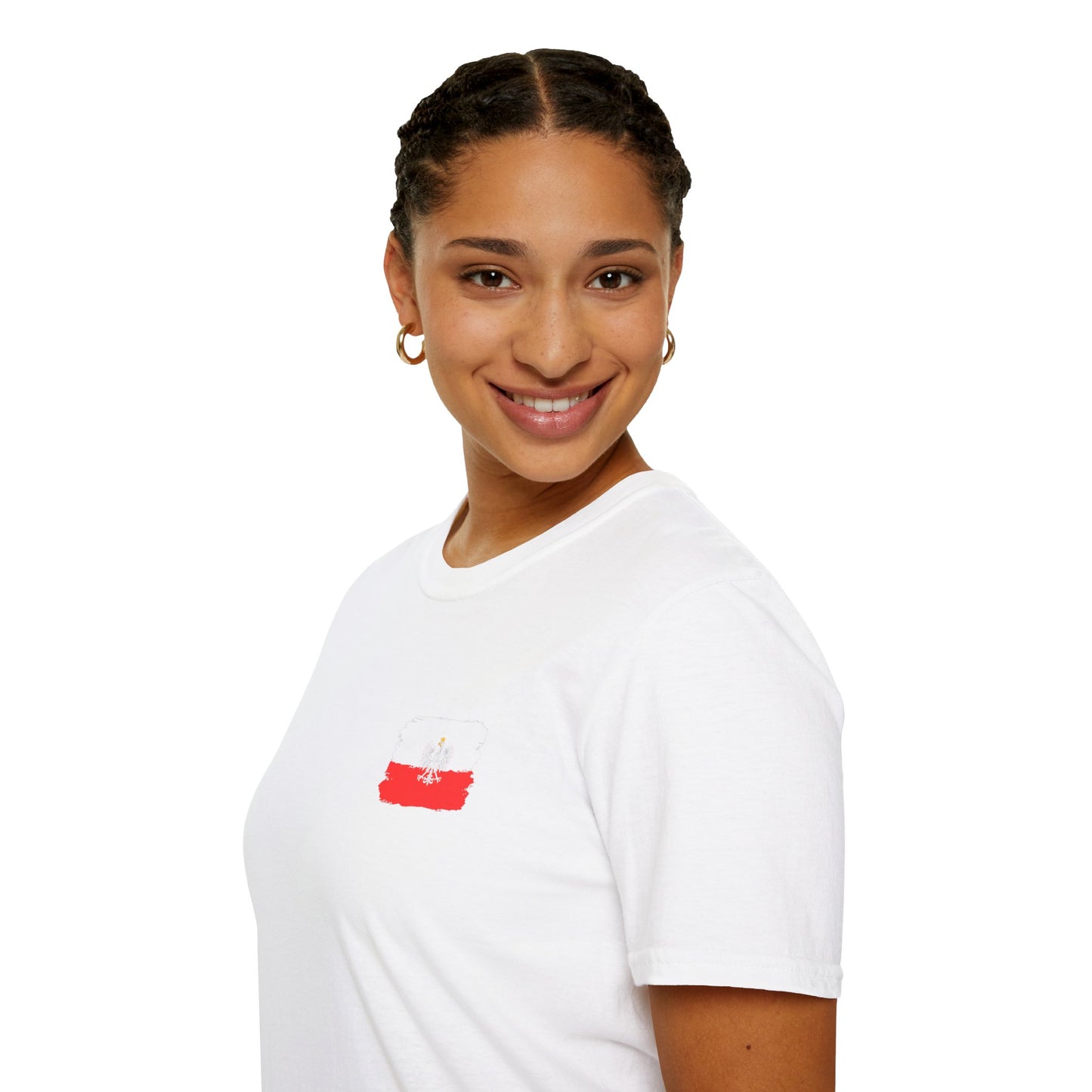 Polish Flag Chest Print – Softstyle T-Shirt