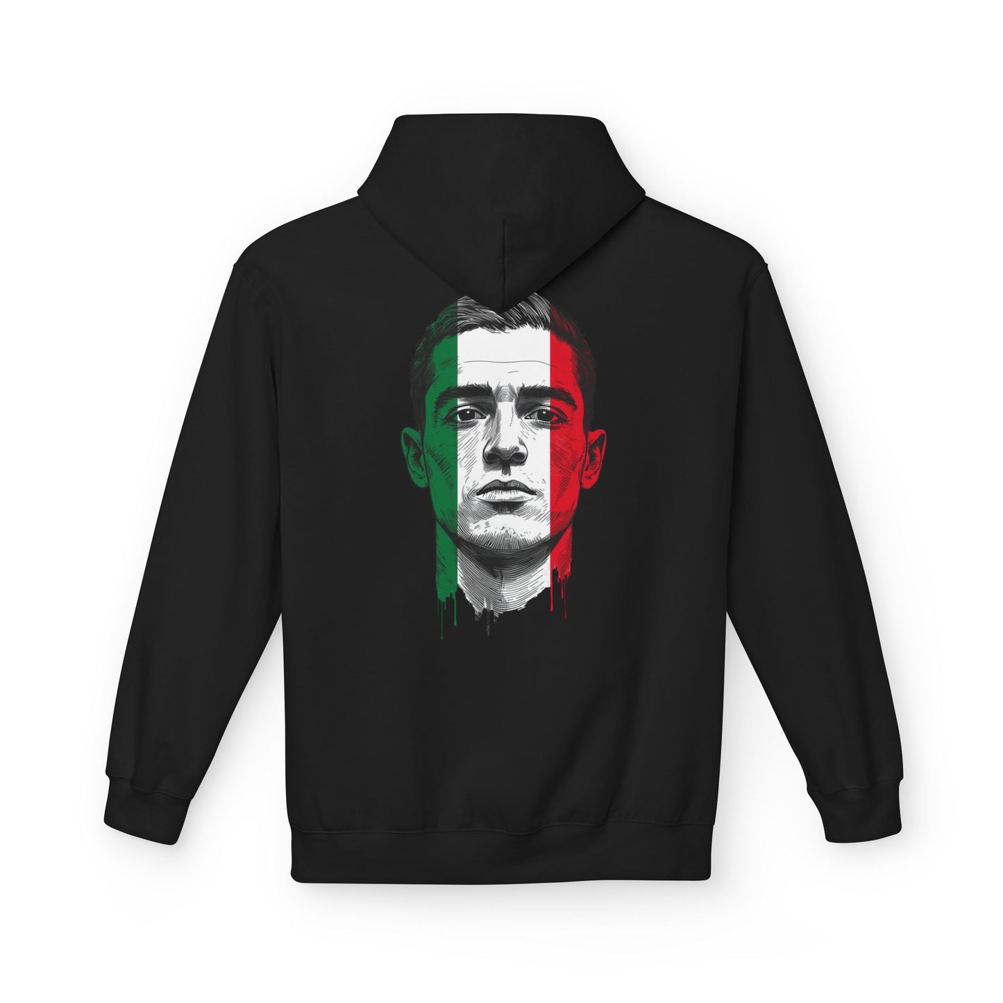 Italian Face Paint Hoodie (M) – Softstyle Fleece Pullover