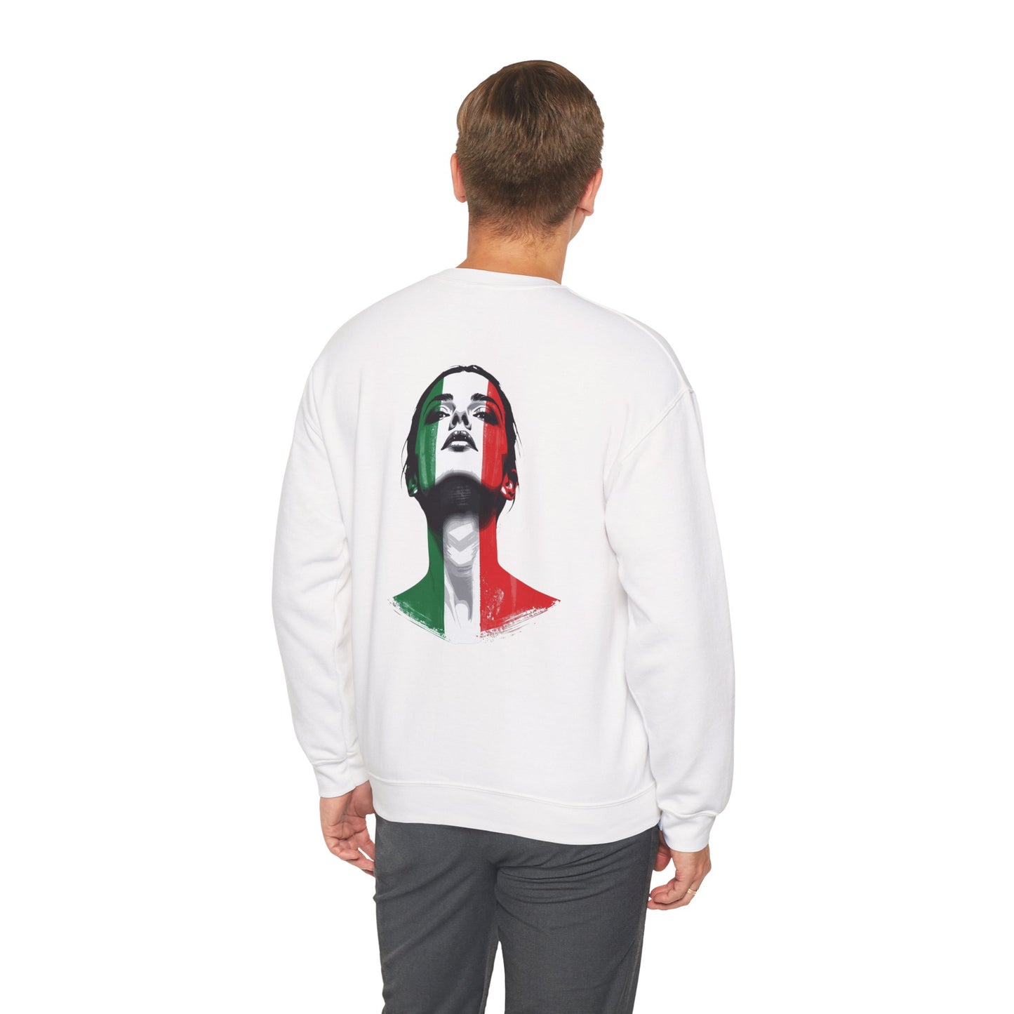 Italian Face Paint Sweatshirt (F) – Heavy Blend™ Crewneck