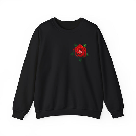 Tudor Rose Sweatshirt – Realistic Red Rose Unisex Heavy Blend™ Crewneck