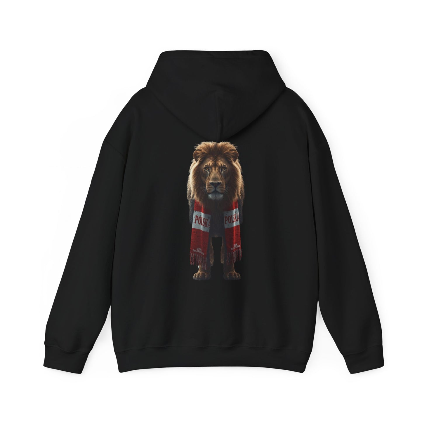 Poland Lion Hoodie – Heavy Blend™ Hooded Sweatshirt with Scarf Design