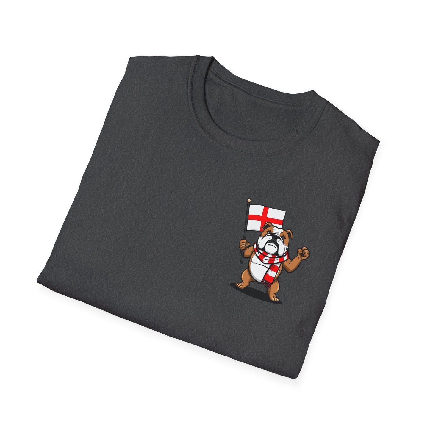 England Bulldog Flag Tee – Patriotic Softstyle T-Shirt