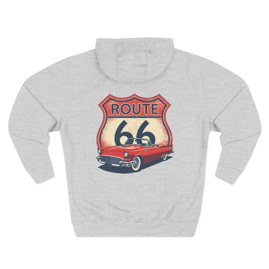 Route 66 – Three-Panel Fleece Hoodie