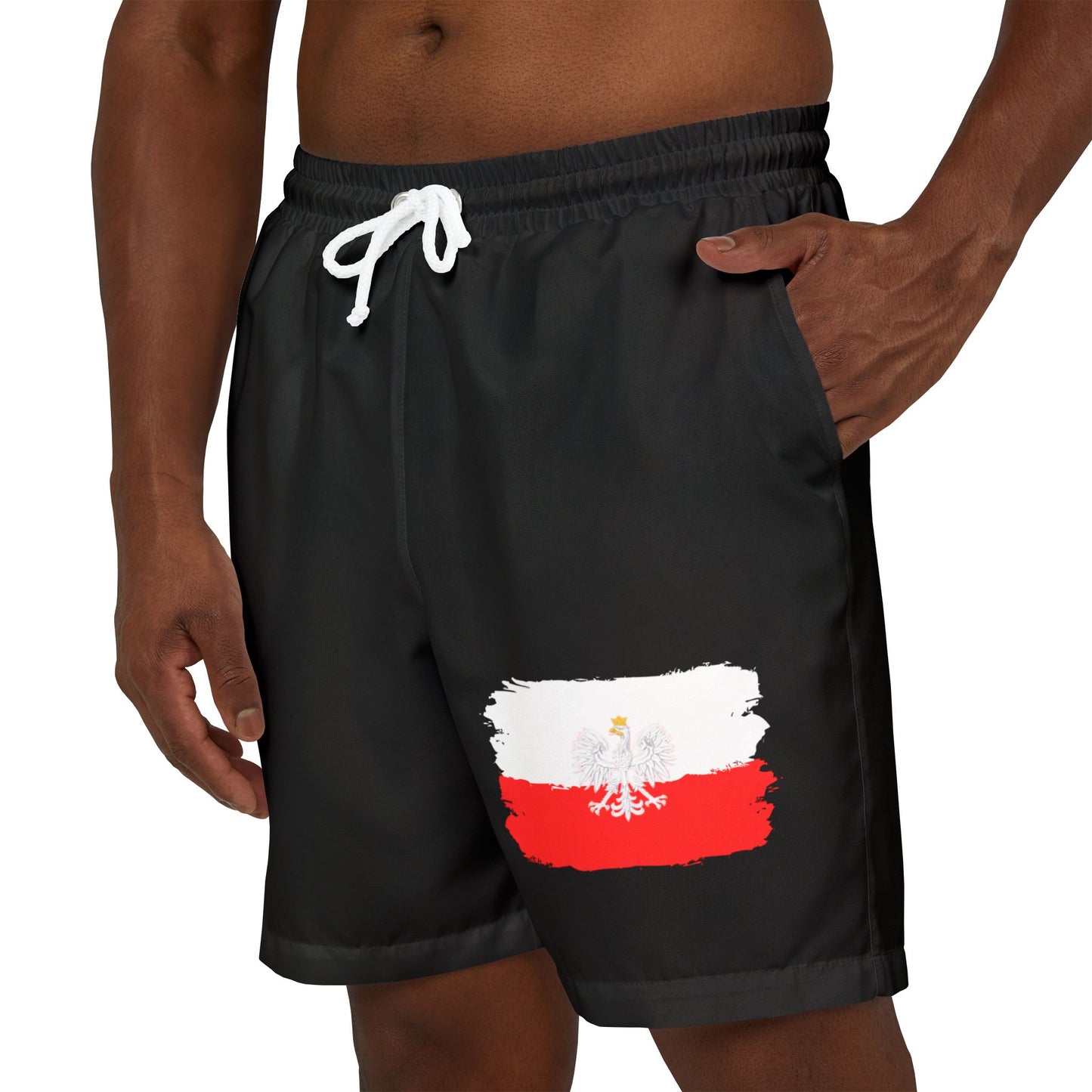 Polish Eagle - Unisex Swim Shorts (Black)