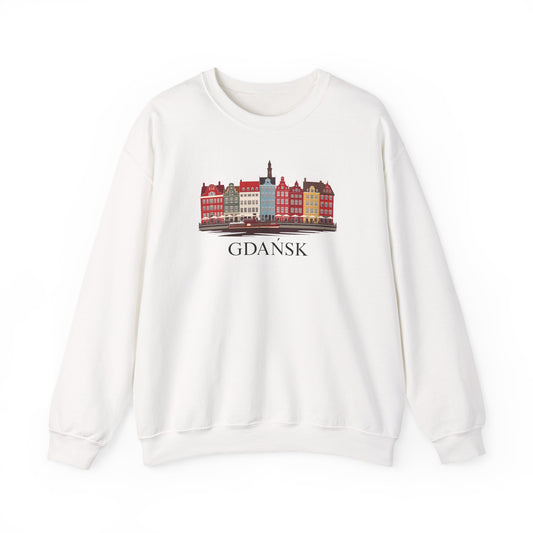GDAŃSK Sweatshirt – Unisex Heavy Blend™ Crewneck with Waterfront Design