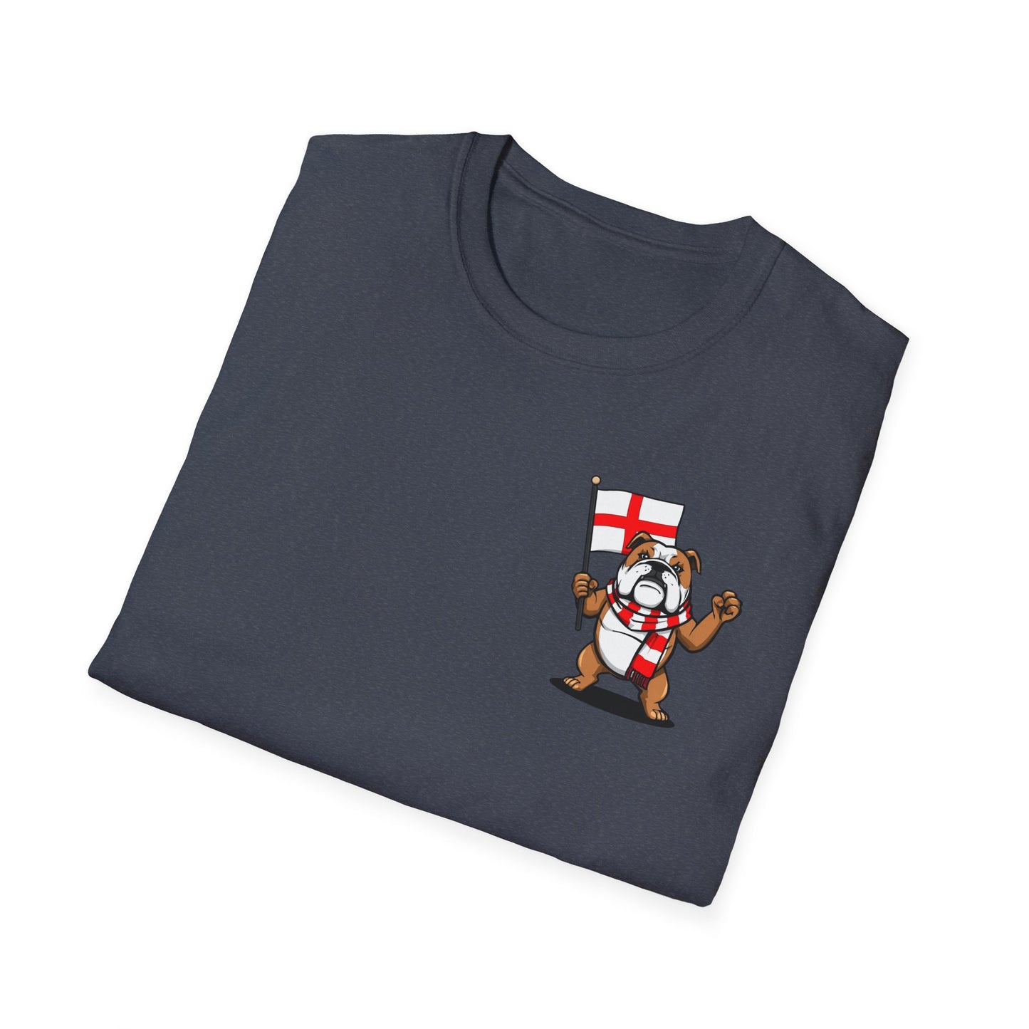 England Bulldog Flag Tee – Patriotic Softstyle T-Shirt