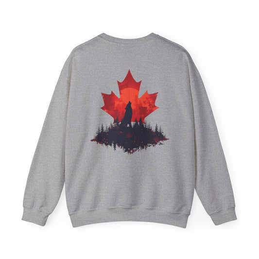 Canada Maple Wolf – Heavy Blend™ Crewneck Sweatshirt