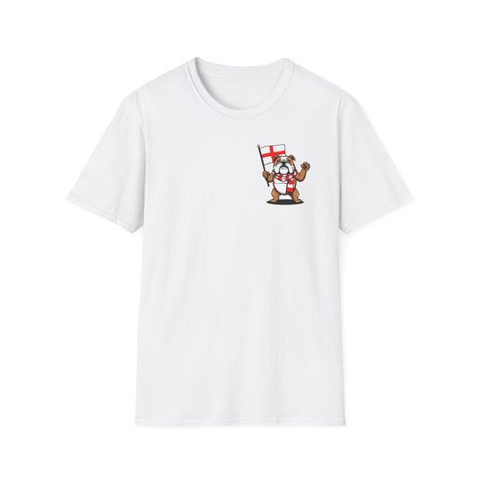 England Bulldog Flag Tee – Patriotic Softstyle T-Shirt