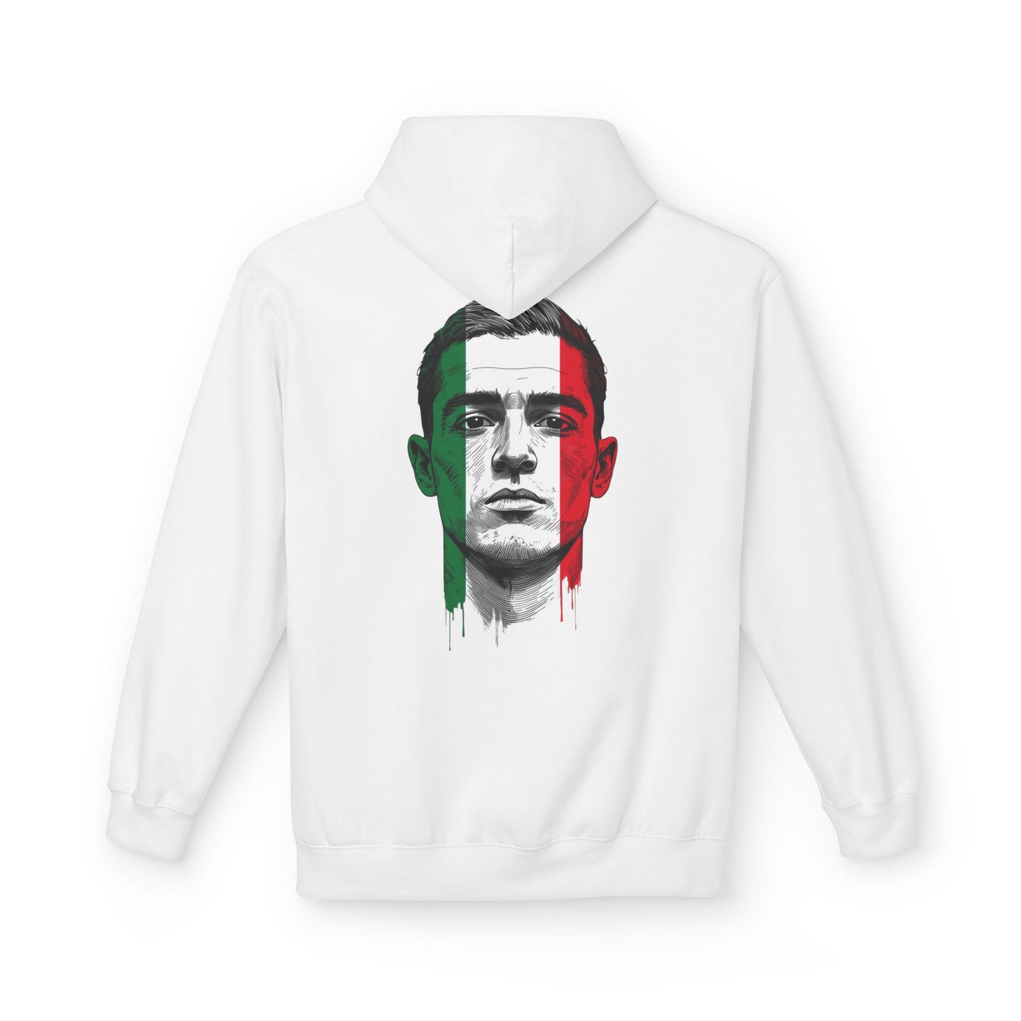 Italian Face Paint Hoodie (M) – Softstyle Fleece Pullover