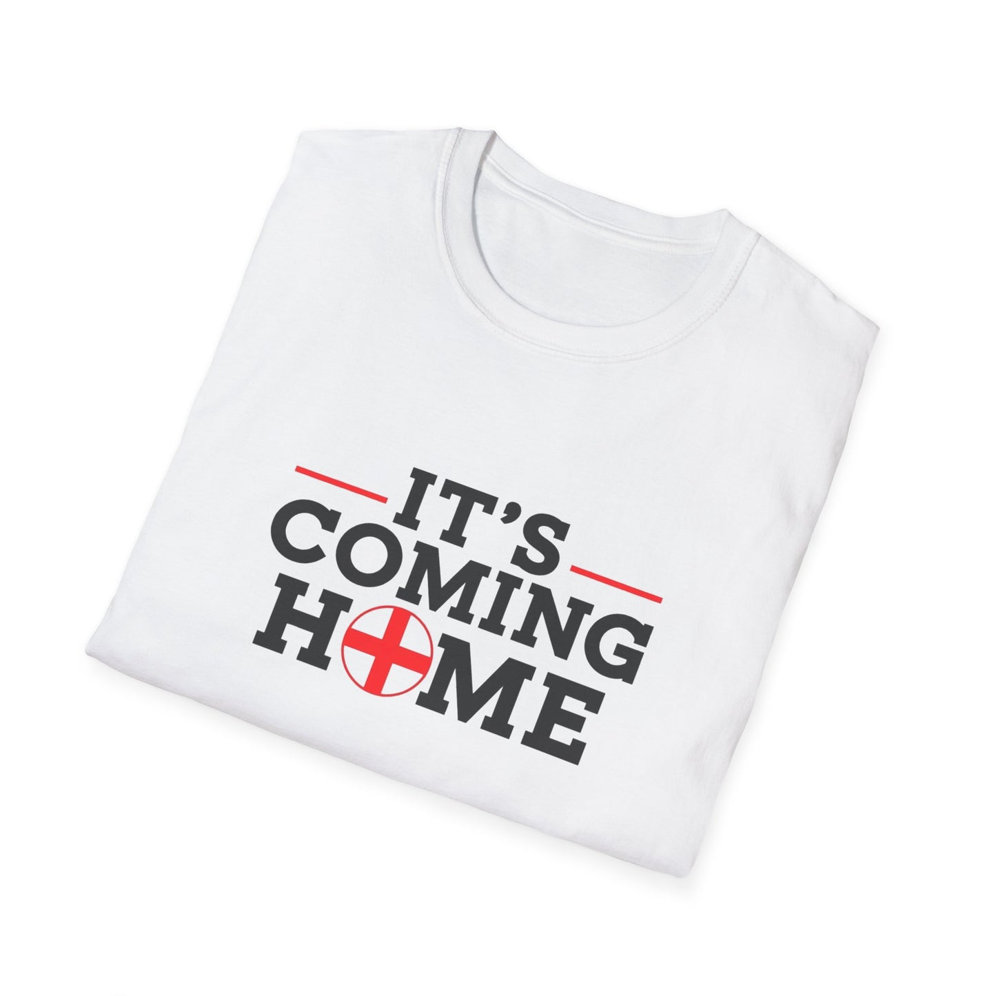 It’s Coming Home T-Shirt – England Football Slogan Softstyle Unisex Tee