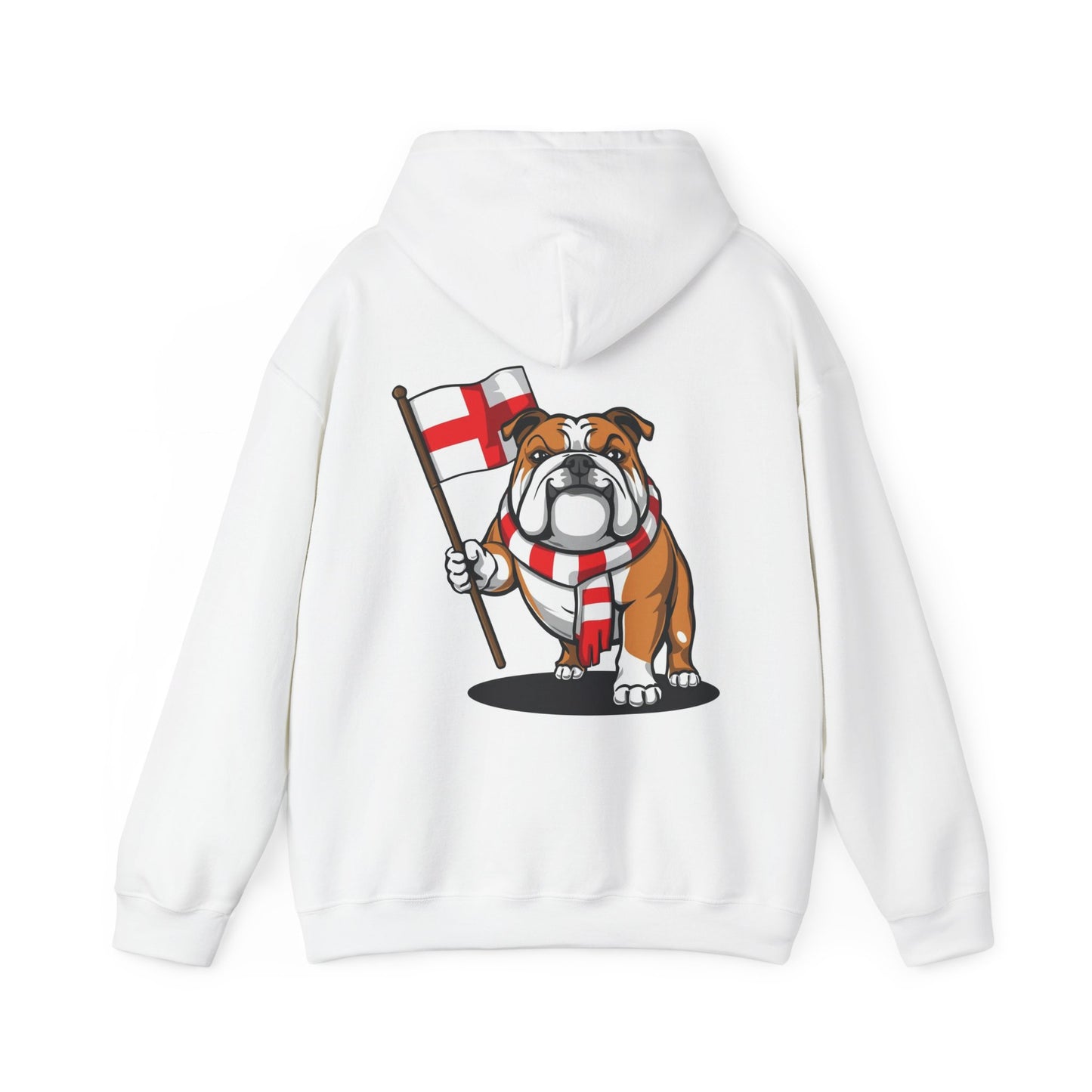 English Bulldog Flag Hoodie – Cozy Unisex Pullover