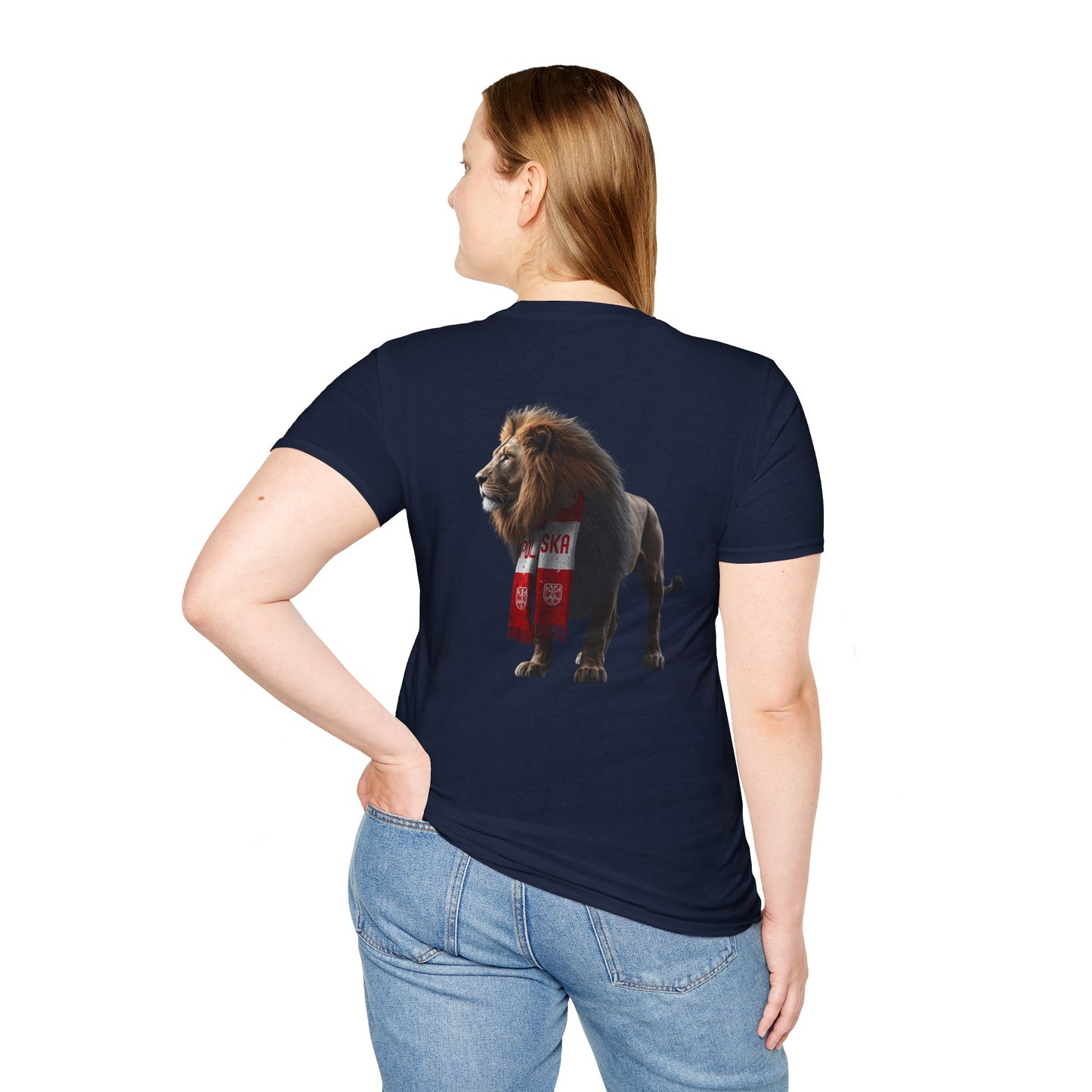 Poland Lion T-Shirt – Softstyle Tee with Scarf Design